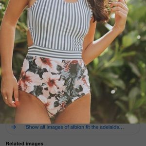 NWT Albion Fit The Adelaide One Piece Swimsuit Small Women’s